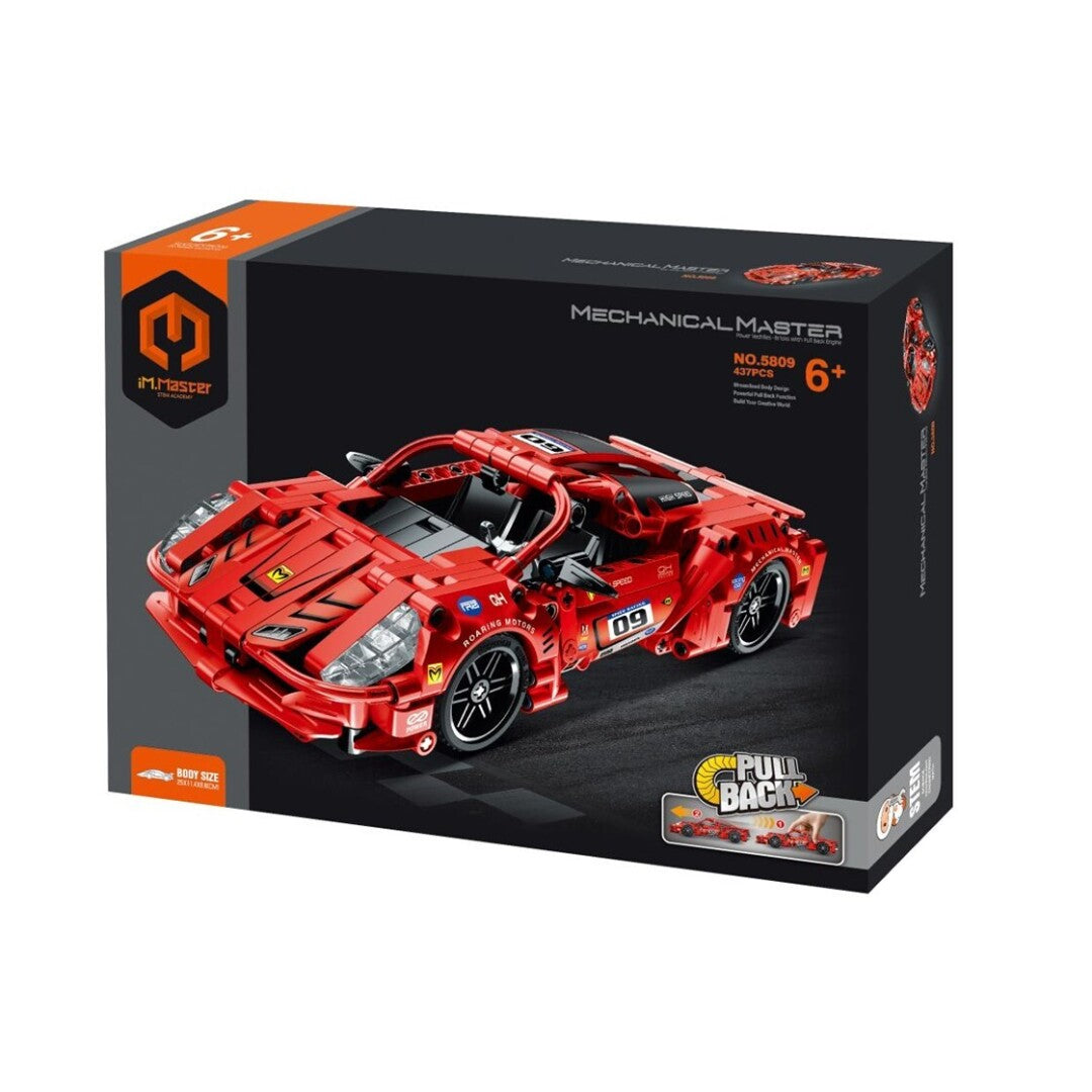 Coche de carreras rojo 437 piezas - IMMaster