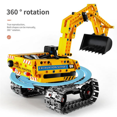Excavadora y robot 2 en 1, 342 piezas - IMMaster