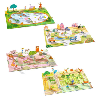 Pegatinas Reutilizables: Granja - Djeco