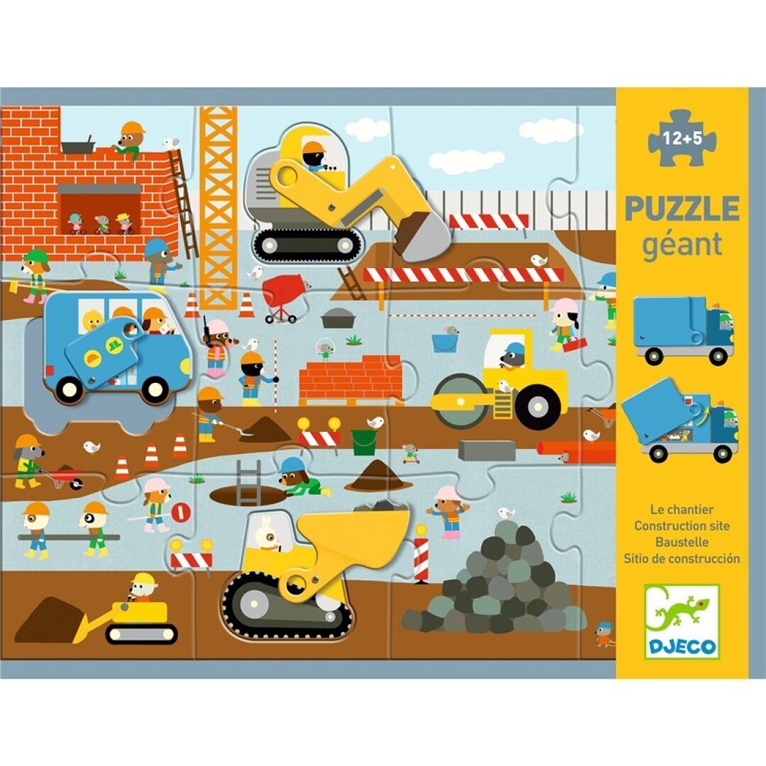 Puzzle Gigante Construcción - Djeco