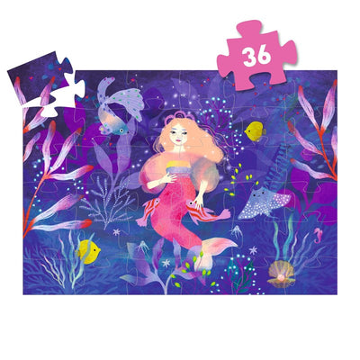 Puzzle Silueta: Ella, la sirena - 36 pzs