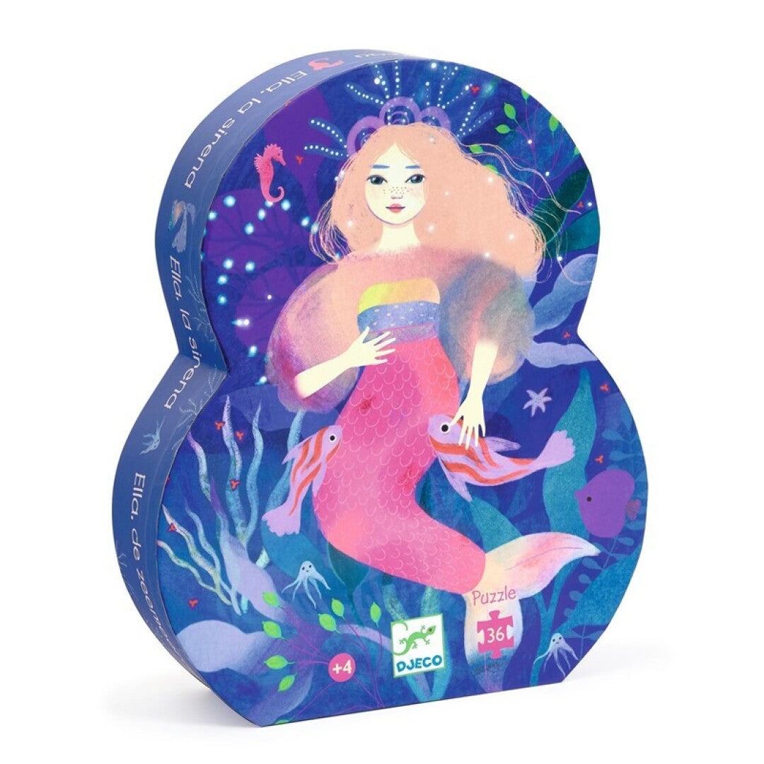 Puzzle Silueta: Ella, la sirena - 36 pzs