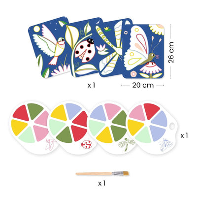 Pintura con paleta: Los bichitos - Djeco