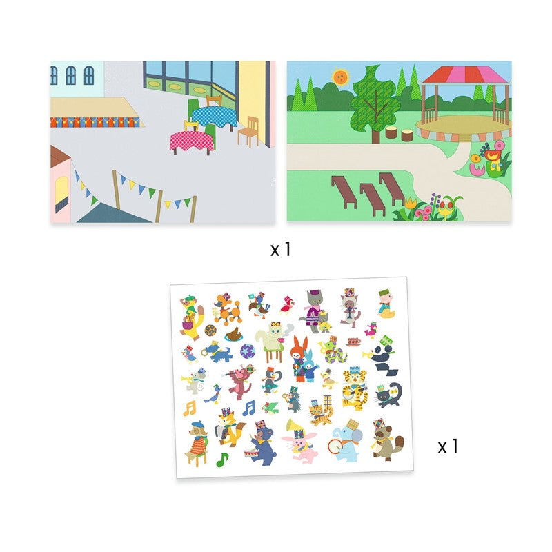 Pegatinas Reutilizables: Charanga - Djeco