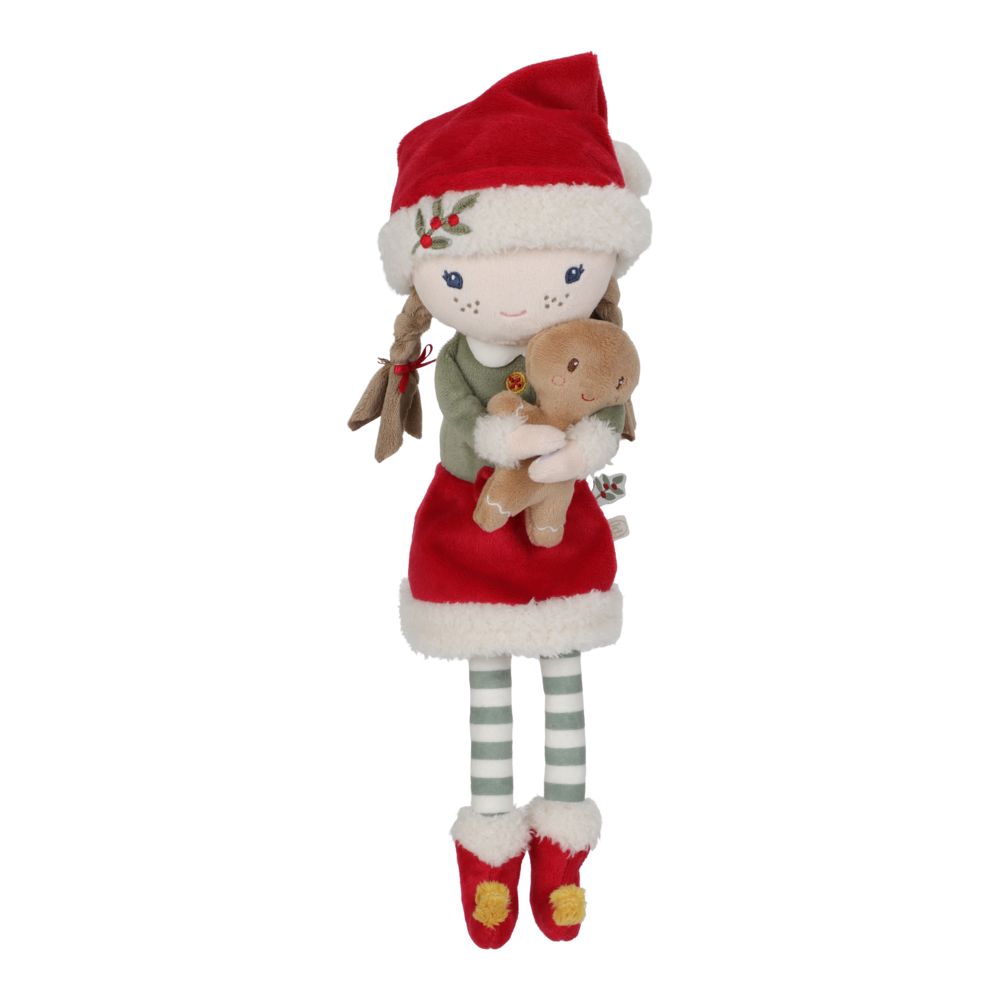 Rosa Muñeca Blandita Navidad - Little Dutch