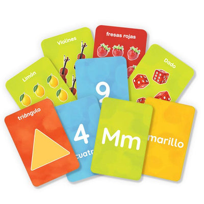 Flash Cards: Letras, números, formas y colores - Ludilo