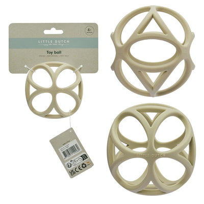 Pelota Sensorial Silicona Arena Amarilla - Little Dutch