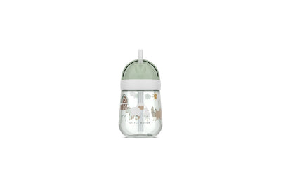 Vaso con Pajita Mio 300ml Little Farm - Little Dutch