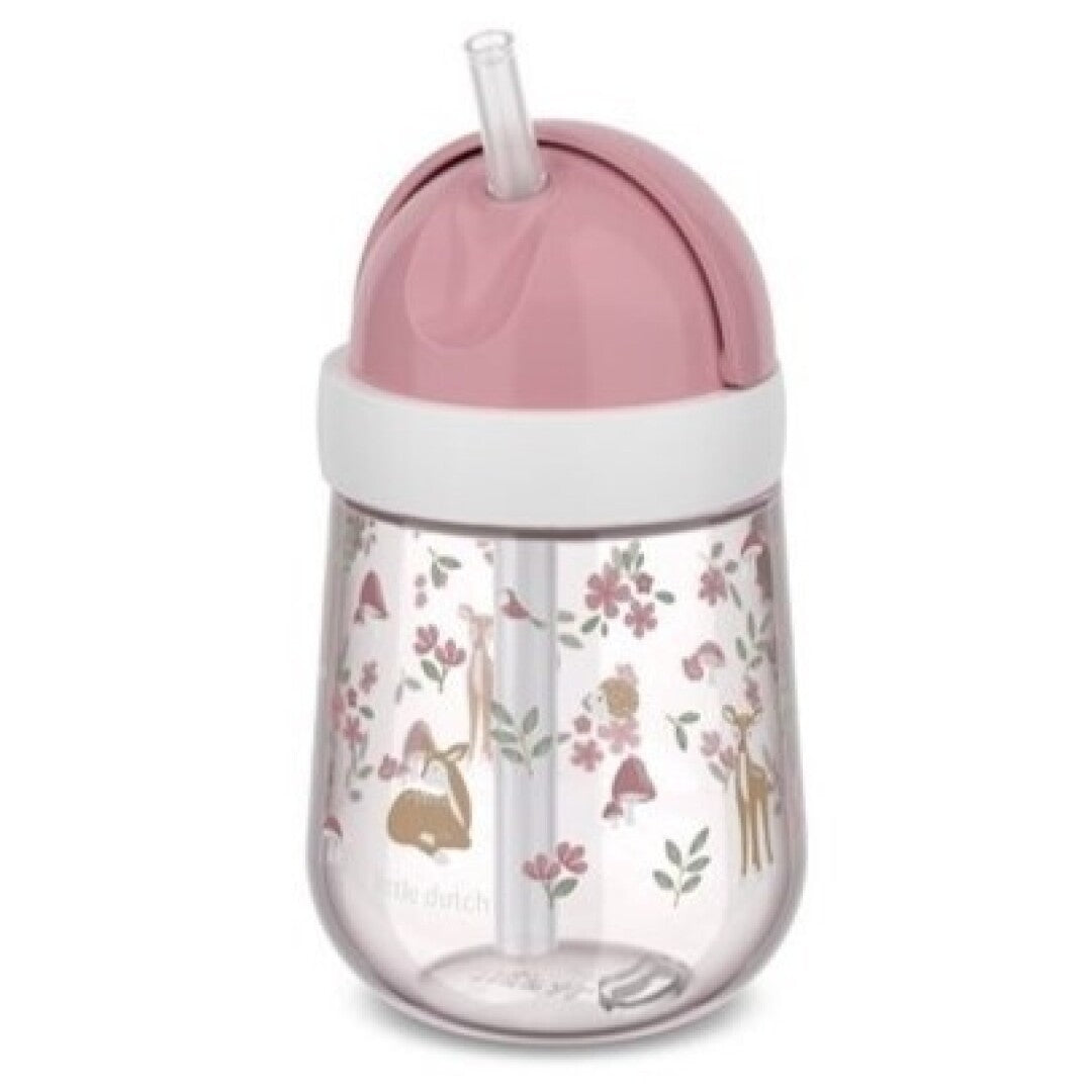 Vaso con Pajita Mio 300ml Fairy Garden - Little Dutch