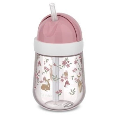 Vaso con Pajita Mio 300ml Fairy Garden - Little Dutch