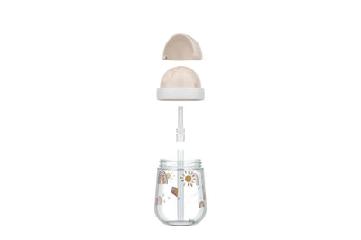 Vaso con Pajita Mio 300ml Arcoiris - Little Dutch