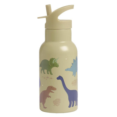 Botella Acero Dinosaurios 350ml - A Little Lovely Company