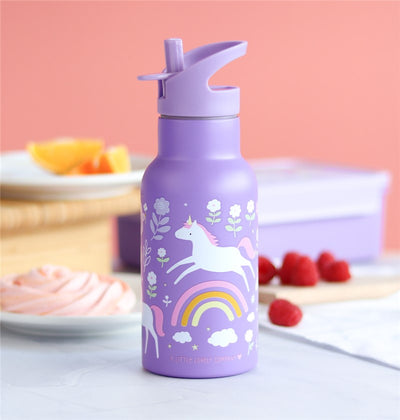 Botella Acero Unicornios 350ml - A Little Lovely Company