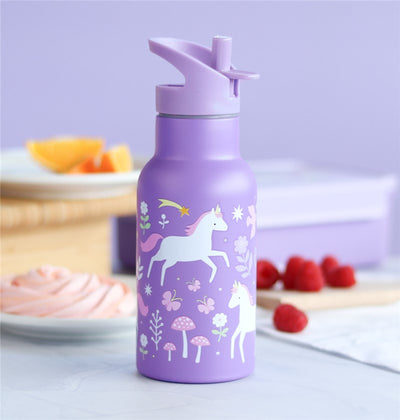Botella Acero Unicornios 350ml - A Little Lovely Company