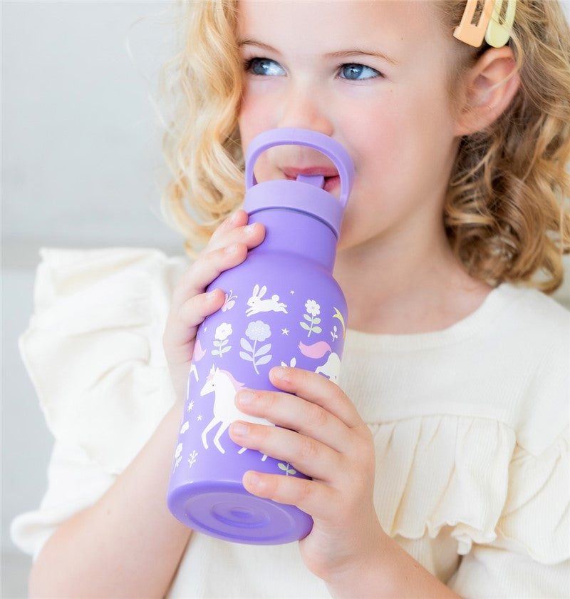 Botella Acero Unicornios 350ml - A Little Lovely Company