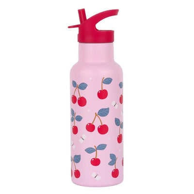 Botella Acero Cerezas 500ml - A Little Lovely Company
