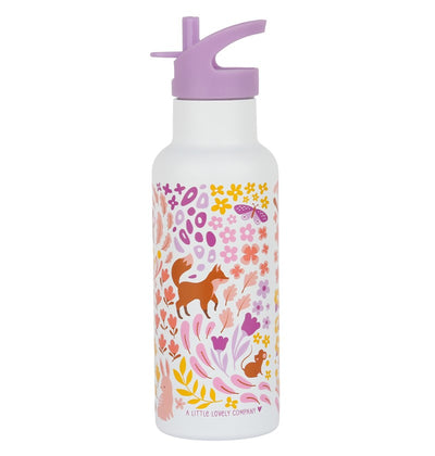 Botella Acero Flores 500ml - A Little Lovely Company