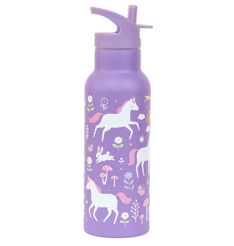 Botella Acero Unicornios 500ml - A Little Lovely Company