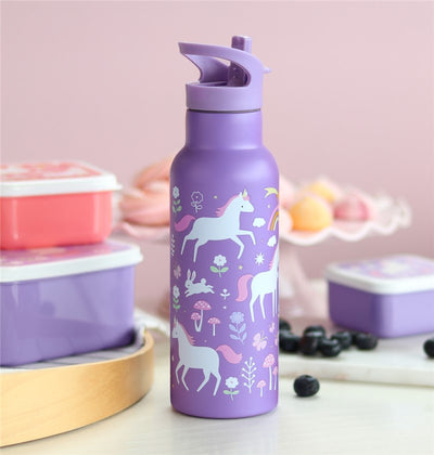 Botella Acero Unicornios 500ml - A Little Lovely Company