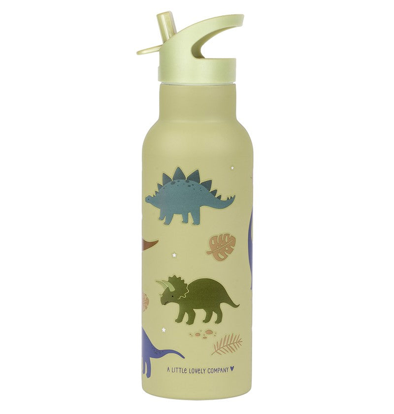 Botella Acero Dinosaurios 500ml - A Little Lovely Company