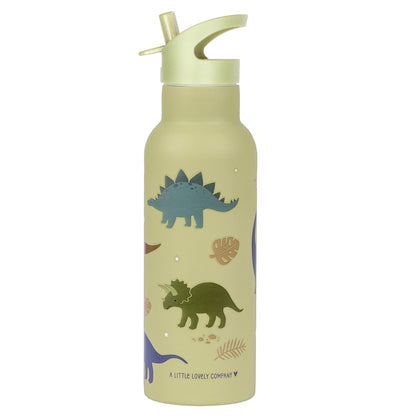 Botella Acero Dinosaurios 500ml - A Little Lovely Company
