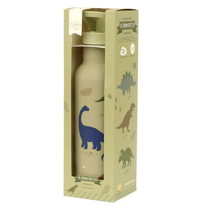 Botella Acero Dinosaurios 500ml - A Little Lovely Company
