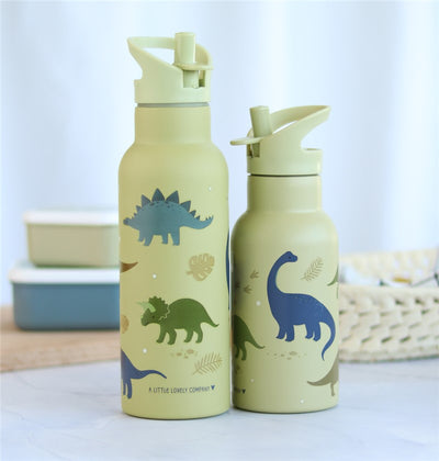 Botella Acero Dinosaurios 500ml - A Little Lovely Company