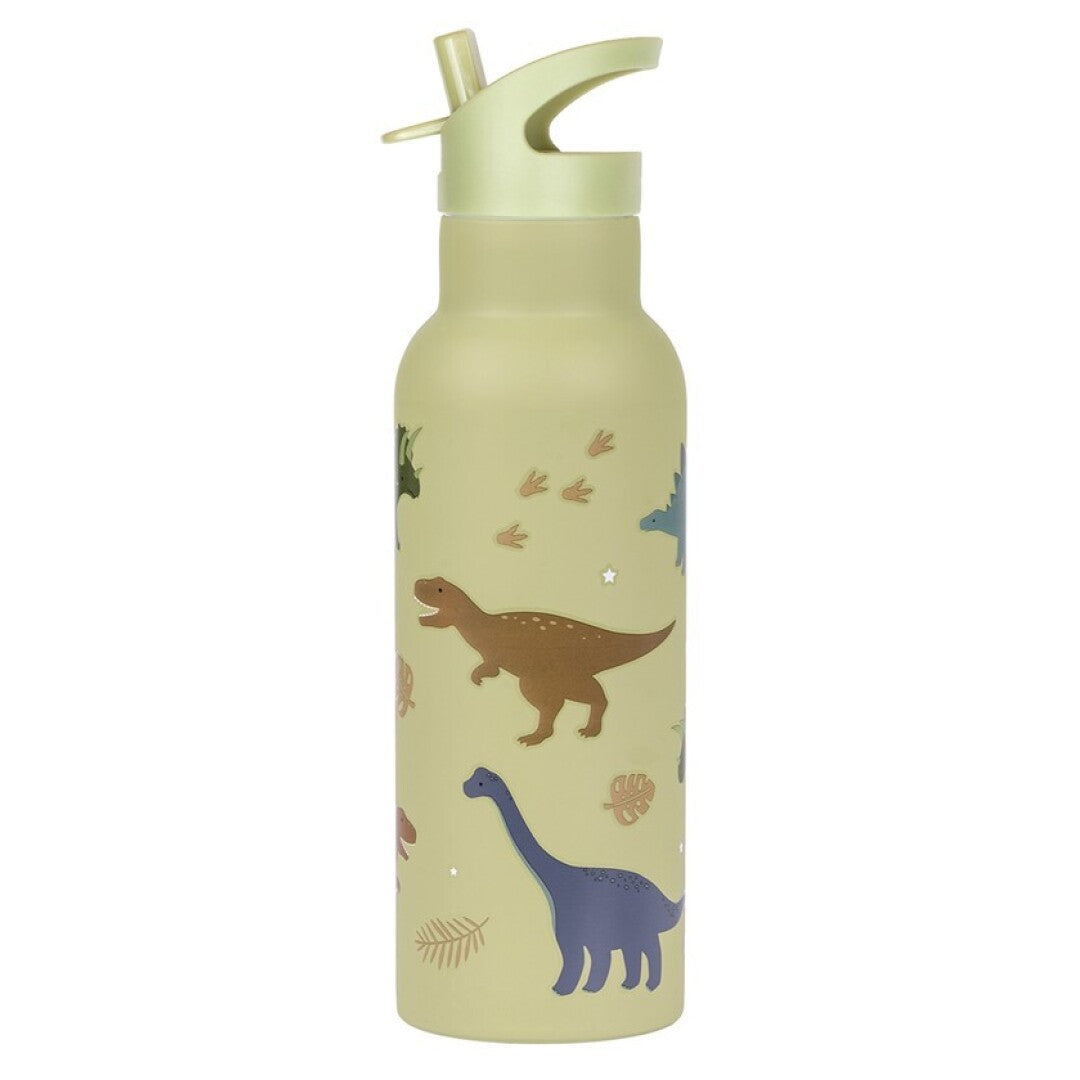 Botella Acero Dinosaurios 500ml - A Little Lovely Company