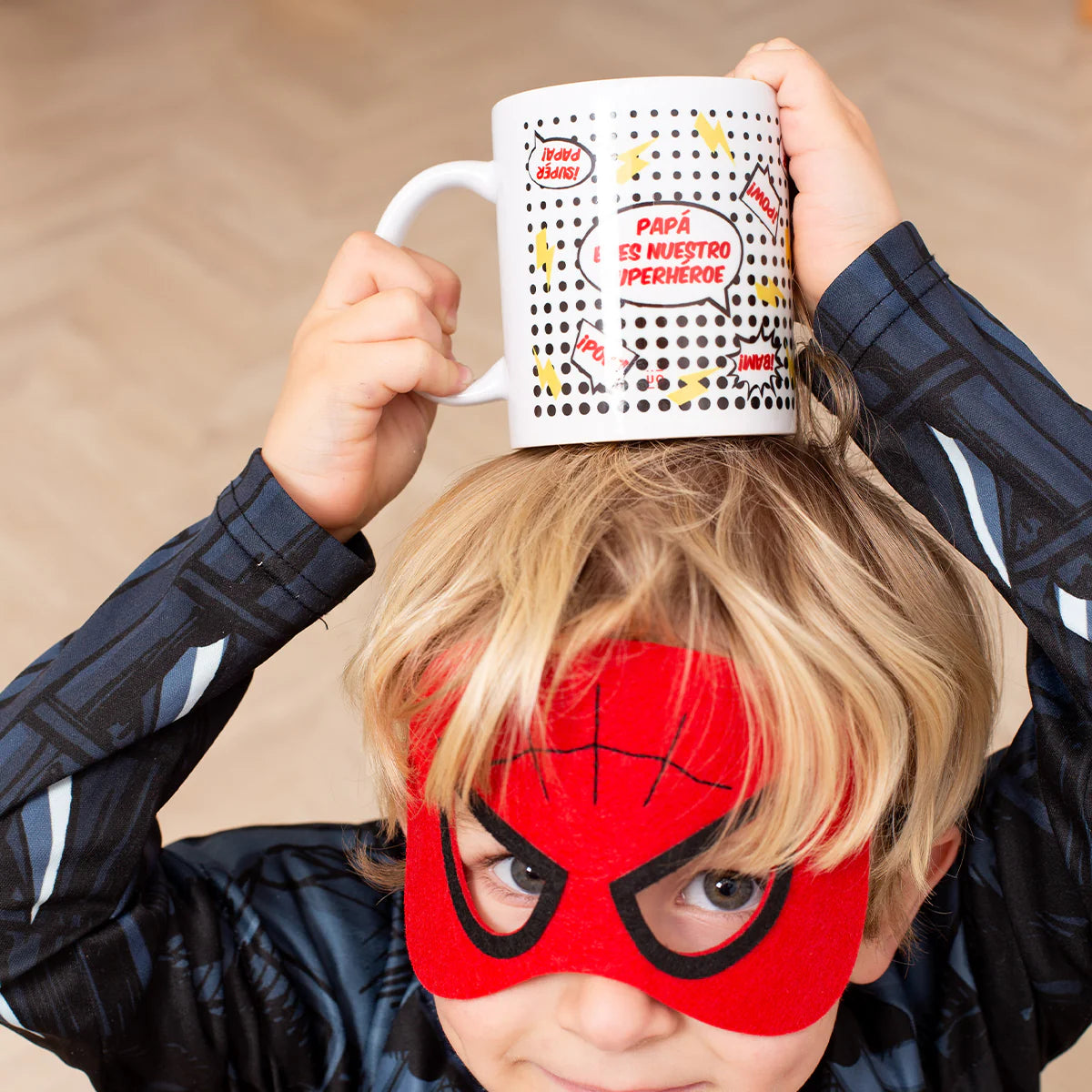 Kit Taza + Calcetines "Papá eres nuestro superhéroe" - UO