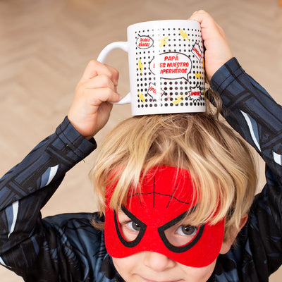 Kit Taza + Calcetines "Papá eres nuestro superhéroe" - UO