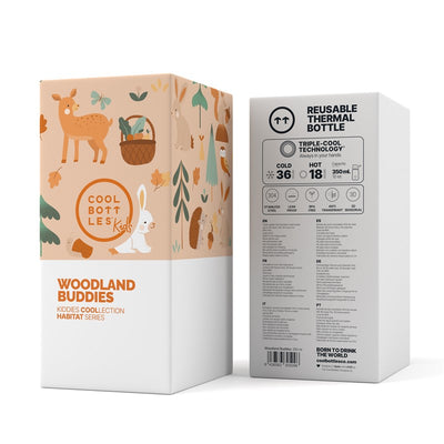 Botella Kiddie: Woodland Buddies 350ml - Cool Bottles