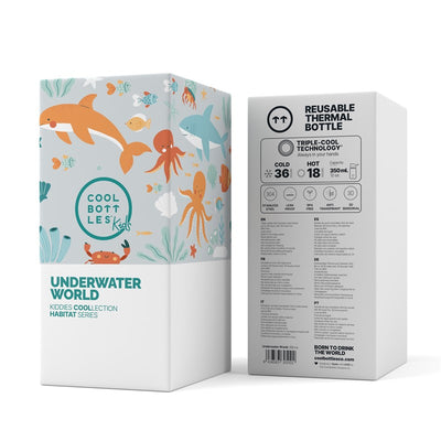 Botella Kiddie: Underwater World 350ml - Cool Bottles