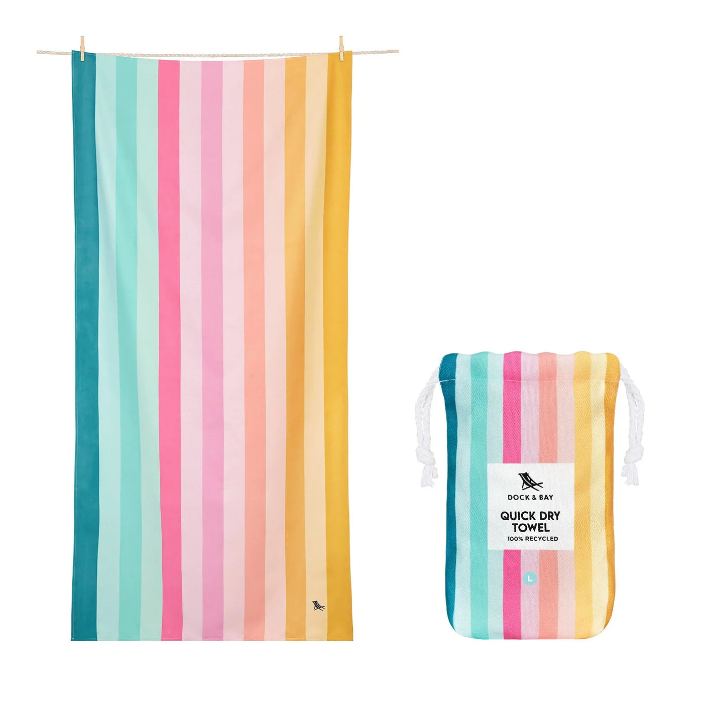 Toalla Coastal Candy XL - Dock & Bay