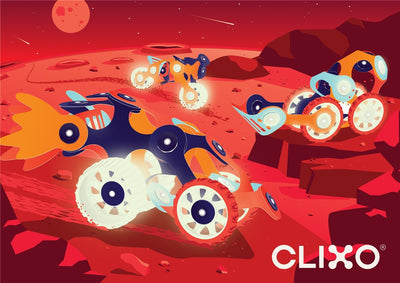 Clixo - Mars Rovers Pack 30 piezas - Brilla en la oscuridad