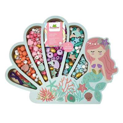 Pulseras: Cuentas de madera de sirena - Toopiz