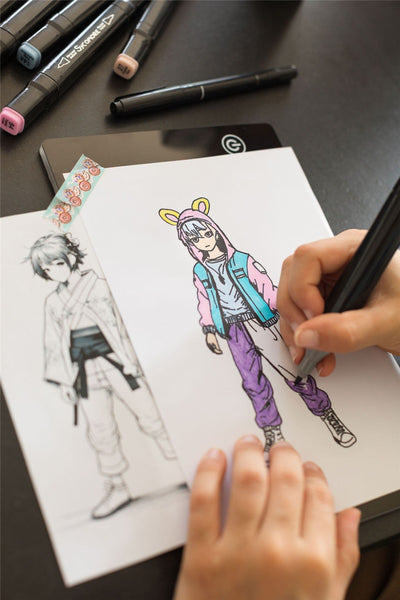 Manga: Mesa de Luz XL "Crea tus personajes Manga" - Sycomore