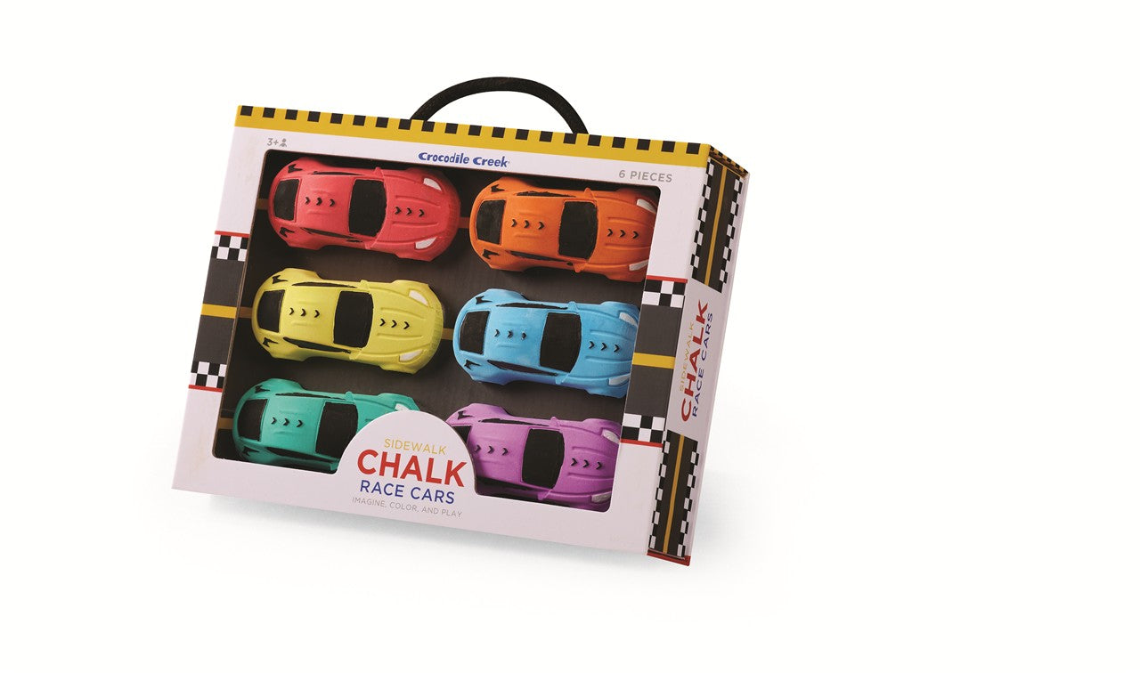 6 Tizas Coches de Carreras - Toopiz