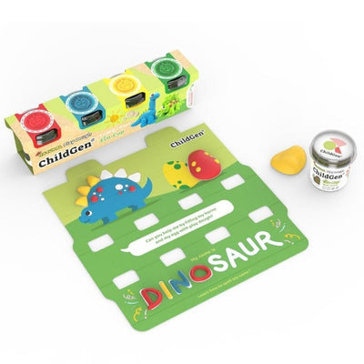 Plastilina natural Eco-Cup: Dinosaurios - ChildGen