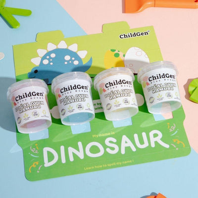 Plastilina natural Eco-Cup: Dinosaurios - ChildGen