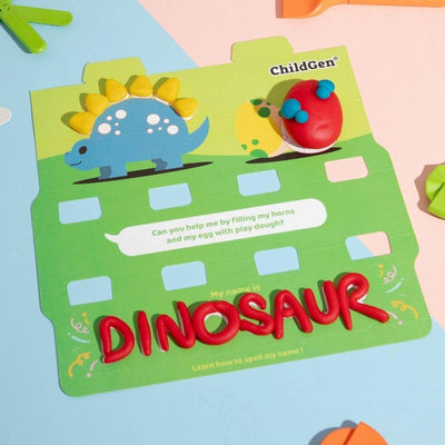 Plastilina natural Eco-Cup: Dinosaurios - ChildGen