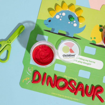 Plastilina natural Eco-Cup: Dinosaurios - ChildGen