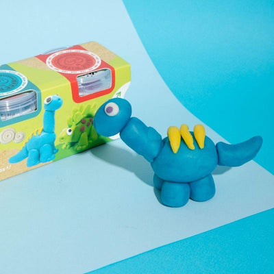 Plastilina natural Eco-Cup: Dinosaurios - ChildGen