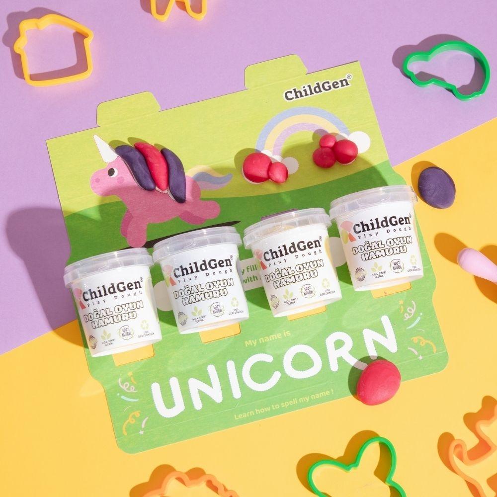 Plastilina natural Eco-Cup: Unicornios - ChildGen
