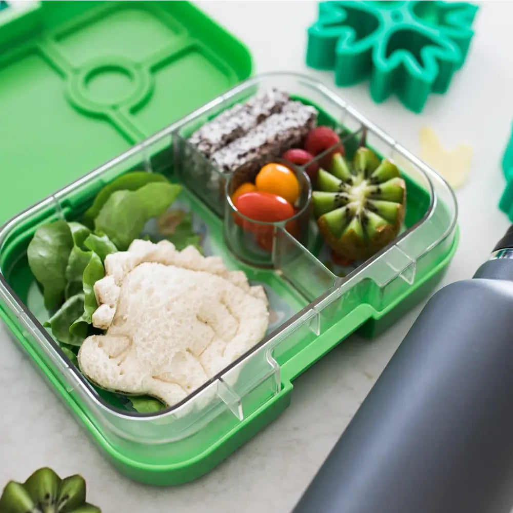 Fiambrera Yumbox Panino 4 compartimentos: Green Dinosaurio