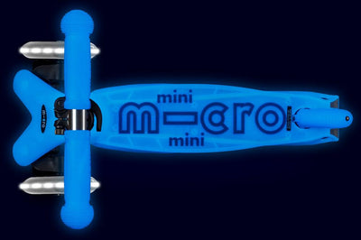 Patinete Mini Micro Deluxe Glow Led - Azul