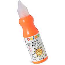 Témpera Botella 50ml Naranja Flúor - Primo