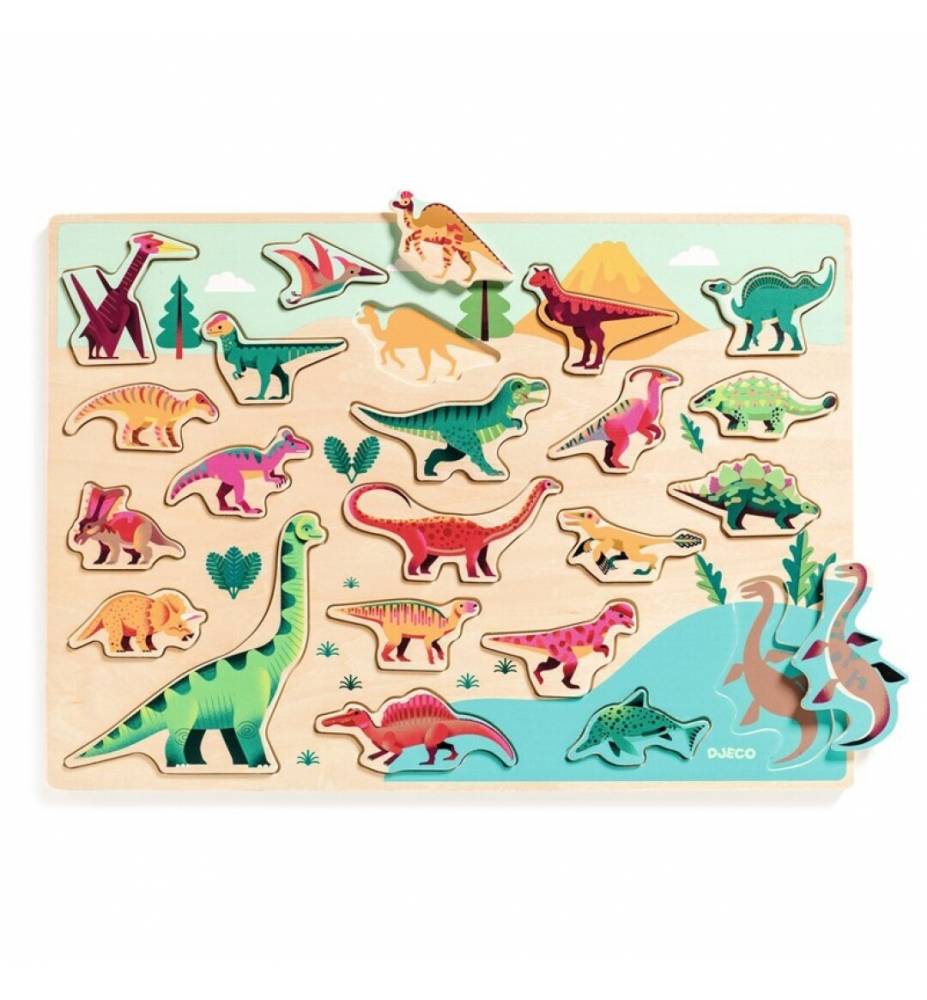 Encajable Puzzlo Dino - Djeco