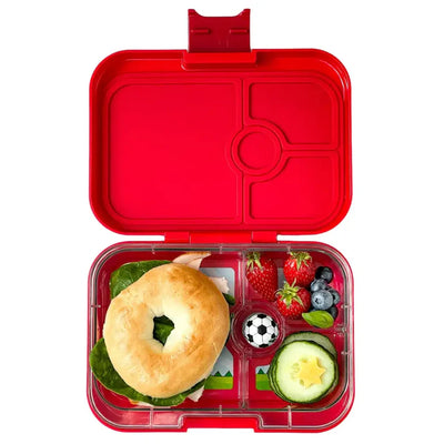 Fiambrera Yumbox Panino 4 compartimentos: Rojo Dinosaurio