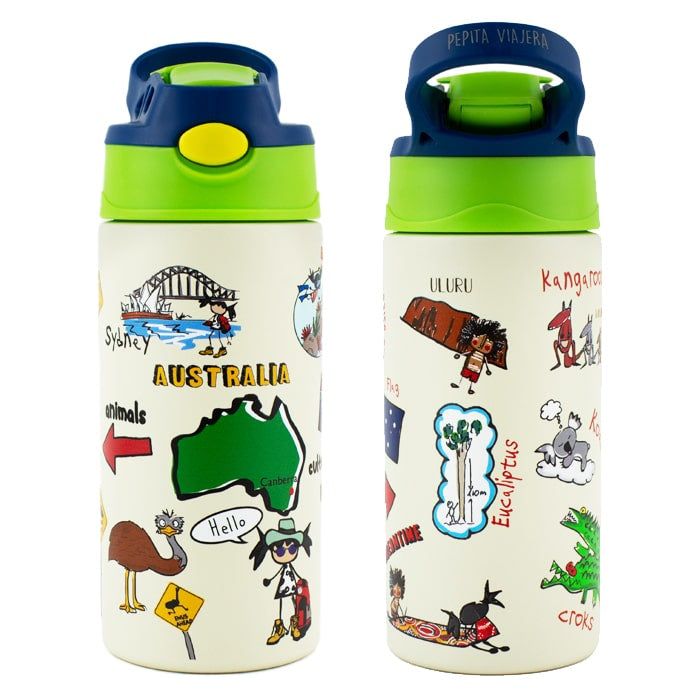 Botella térmica infantil Australia: 400ml - Pepita Viajera