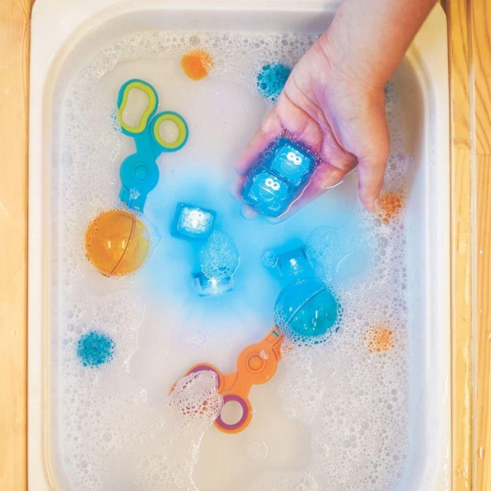 Cubos GloPals, juguetes sensorial activado por agua: Monstruo de las galletas